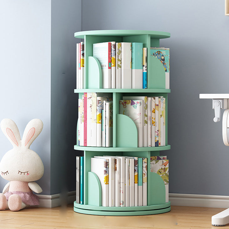Runde Rotatable Bücherregal Holz geschlossener Speicherbuch für Home Office, 16 " / 18" W.