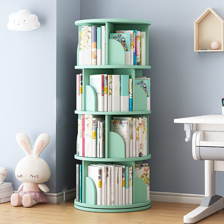 Runde Rotatable Bücherregal Holz geschlossener Speicherbuch für Home Office, 16 " / 18" W.