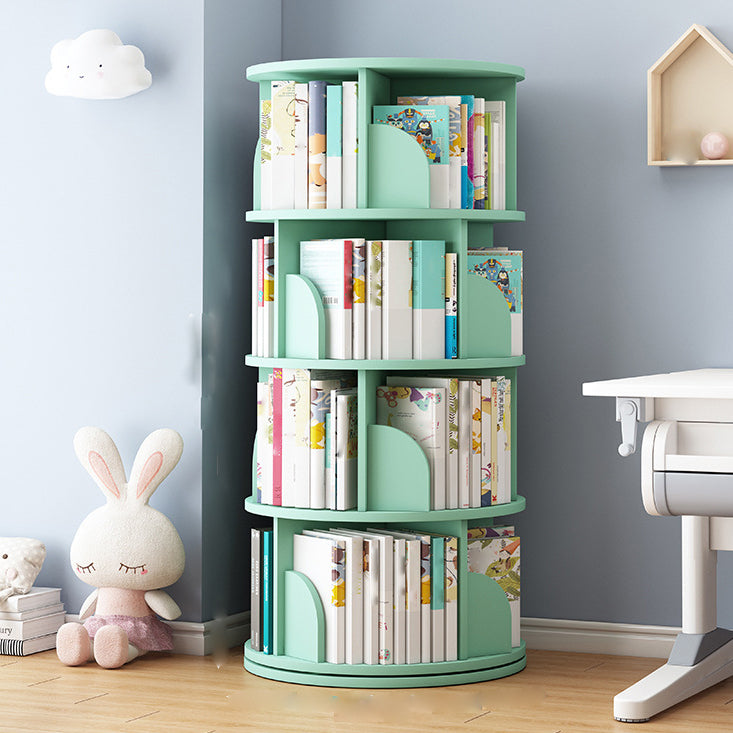 Runde Rotatable Bücherregal Holz geschlossener Speicherbuch für Home Office, 16 " / 18" W.