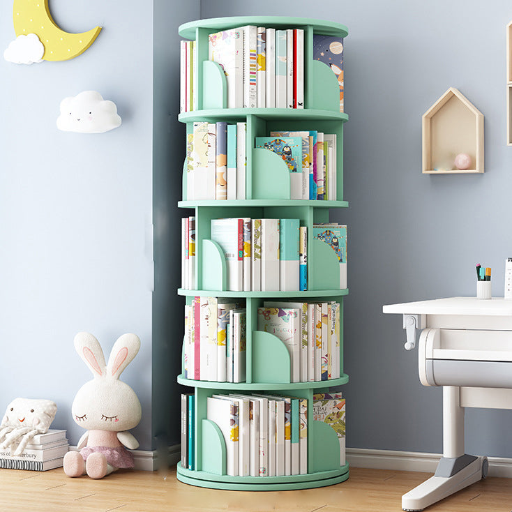Runde Rotatable Bücherregal Holz geschlossener Speicherbuch für Home Office, 16 " / 18" W.