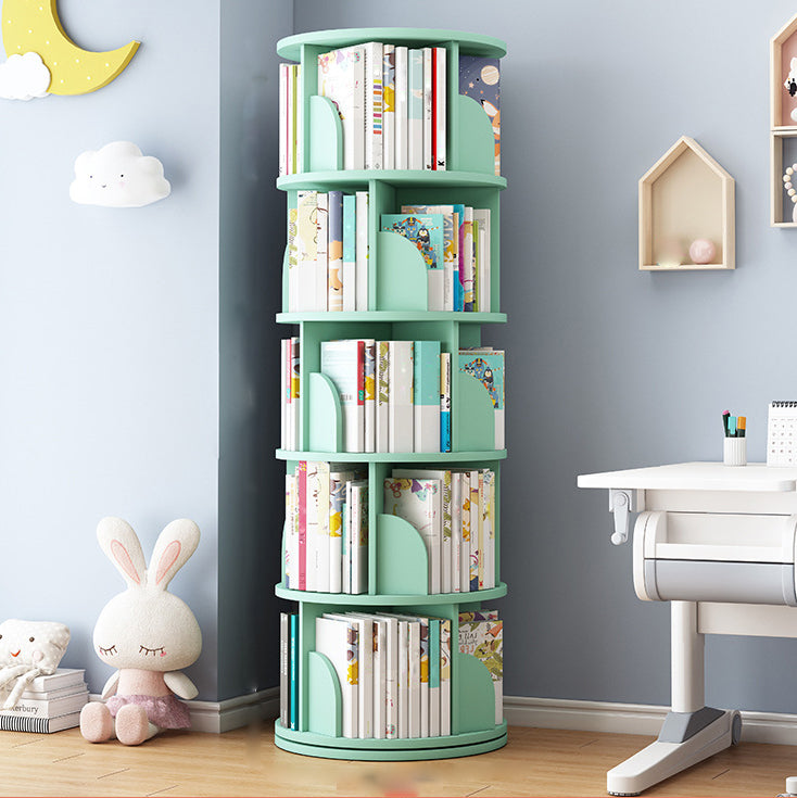 Runde Rotatable Bücherregal Holz geschlossener Speicherbuch für Home Office, 16 " / 18" W.