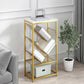 Modern Metal Book Shelf Home Open Back Bookcase with Shelves Clearhalo 'Bookcases' 'furn' 'furn_bookcases' 'Furniture' 'Office Furniture' 5759764
