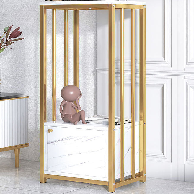 Modern Metal Book Shelf Home Open Back Bookcase with Shelves Clearhalo 'Bookcases' 'furn' 'furn_bookcases' 'Furniture' 'Office Furniture' 5759767