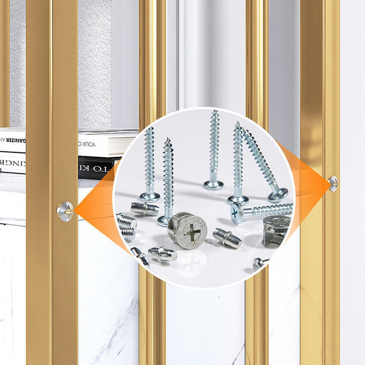 Modern Metal Book Shelf Home Open Back Bookcase with Shelves Clearhalo 'Bookcases' 'furn' 'furn_bookcases' 'Furniture' 'Office Furniture' 5759772