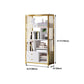 Modern Metal Book Shelf Home Open Back Bookcase with Shelves Clearhalo 'Bookcases' 'furn' 'furn_bookcases' 'Furniture' 'Office Furniture' 5759813