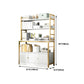 Modern Metal Book Shelf Home Open Back Bookcase with Shelves Clearhalo 'Bookcases' 'furn' 'furn_bookcases' 'Furniture' 'Office Furniture' 5759817