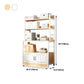 Modern Metal Book Shelf Home Open Back Bookcase with Shelves Clearhalo 'Bookcases' 'furn' 'furn_bookcases' 'Furniture' 'Office Furniture' 5759824