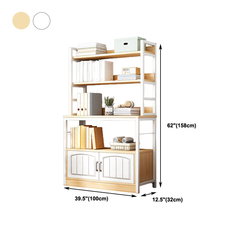 Modern Metal Book Shelf Home Open Back Bookcase with Shelves Clearhalo 'Bookcases' 'furn' 'furn_bookcases' 'Furniture' 'Office Furniture' 5759824