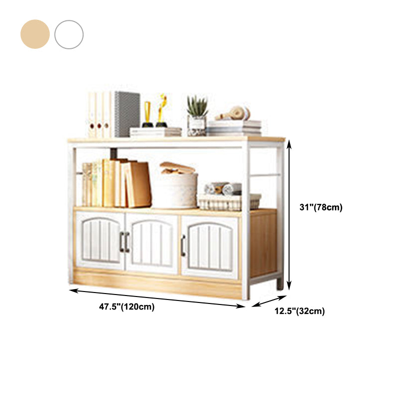 Modern Metal Book Shelf Home Open Back Bookcase with Shelves Clearhalo 'Bookcases' 'furn' 'furn_bookcases' 'Furniture' 'Office Furniture' 5759826