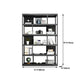 Modern Metal Book Shelf Home Open Back Bookcase with Shelves Clearhalo 'Bookcases' 'furn' 'furn_bookcases' 'Furniture' 'Office Furniture' 5759827