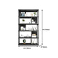 Modern Metal Book Shelf Home Open Back Bookcase with Shelves Clearhalo 'Bookcases' 'furn' 'furn_bookcases' 'Furniture' 'Office Furniture' 5759828