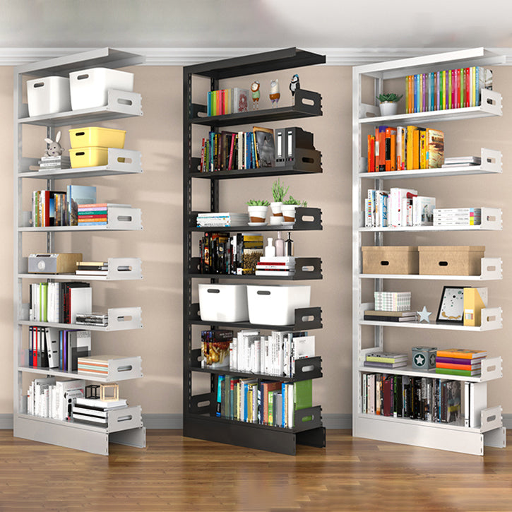 Urban Open Back Shelf Bookcase Standard Steel Bookshelf for Study Room Clearhalo 'Bookcases' 'furn' 'furn_bookcases' 'Furniture' 'Office Furniture' 5759832