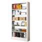 Urban Open Back Shelf Bookcase Standard Steel Bookshelf for Study Room White Clearhalo 'Bookcases' 'furn' 'furn_bookcases' 'Furniture' 'Office Furniture' 5759833