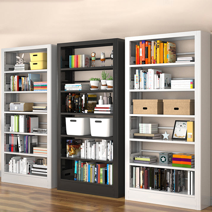 Urban Open Back Shelf Bookcase Standard Steel Bookshelf for Study Room Clearhalo 'Bookcases' 'furn' 'furn_bookcases' 'Furniture' 'Office Furniture' 5759836