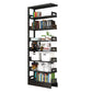 Urban Open Back Shelf Bookcase Standard Steel Bookshelf for Study Room Matte Black Clearhalo 'Bookcases' 'furn' 'furn_bookcases' 'Furniture' 'Office Furniture' 5759841