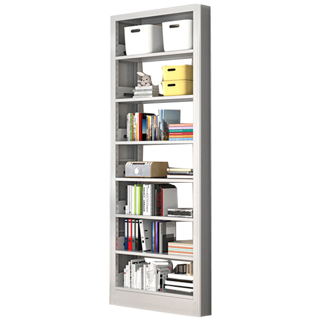 Urban Open Back Shelf Bookcase Standard Steel Bookshelf for Study Room Grey Clearhalo 'Bookcases' 'furn' 'furn_bookcases' 'Furniture' 'Office Furniture' 5759842