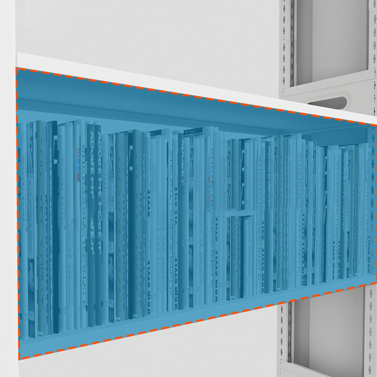 Urban Open Back Shelf Bookcase Standard Steel Bookshelf for Study Room Clearhalo 'Bookcases' 'furn' 'furn_bookcases' 'Furniture' 'Office Furniture' 5759844