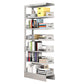 Urban Open Back Shelf Bookcase Standard Steel Bookshelf for Study Room Silver Gray Clearhalo 'Bookcases' 'furn' 'furn_bookcases' 'Furniture' 'Office Furniture' 5759848