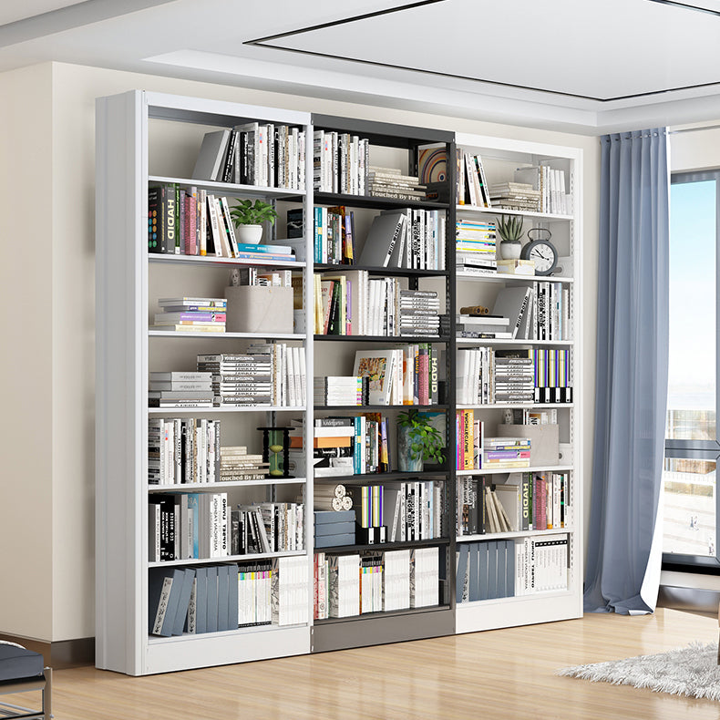 Urban Open Back Shelf Bookcase Standard Steel Bookshelf for Study Room Clearhalo 'Bookcases' 'furn' 'furn_bookcases' 'Furniture' 'Office Furniture' 5759851
