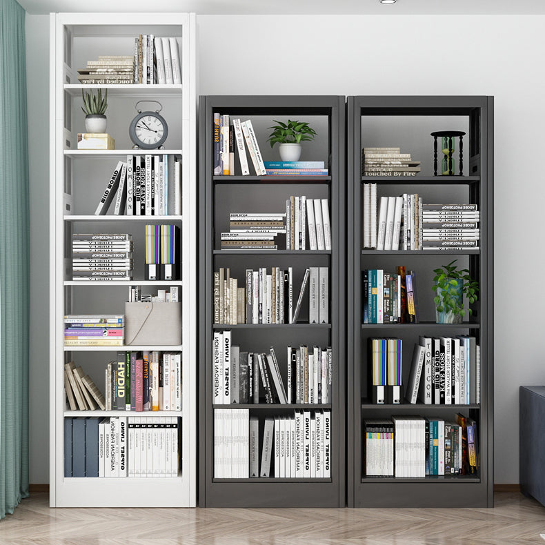 Urban Open Back Shelf Bookcase Standard Steel Bookshelf for Study Room Clearhalo 'Bookcases' 'furn' 'furn_bookcases' 'Furniture' 'Office Furniture' 5759853