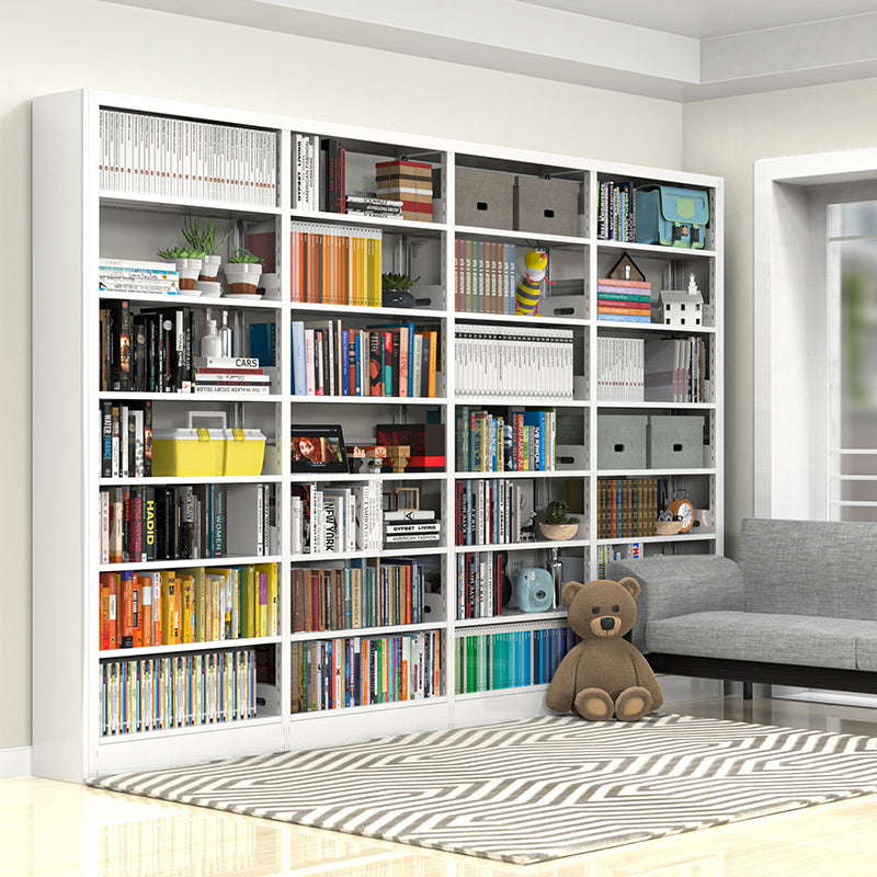 Urban Open Back Shelf Bookcase Standard Steel Bookshelf for Study Room Clearhalo 'Bookcases' 'furn' 'furn_bookcases' 'Furniture' 'Office Furniture' 5759855