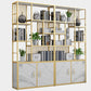 Contemporary 70.87" H Metal Shelf Open Bookcase for Living Room Clearhalo 'Bookcases' 'furn' 'furn_bookcases' 'Furniture' 'Office Furniture' 5759888