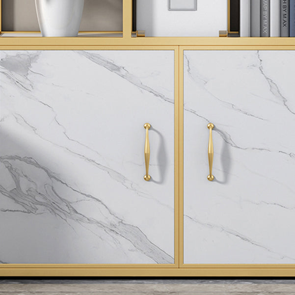 Contemporary 70.87" H Metal Shelf Open Bookcase for Living Room Clearhalo 'Bookcases' 'furn' 'furn_bookcases' 'Furniture' 'Office Furniture' 5759890