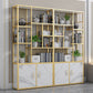 Contemporary 70.87" H Metal Shelf Open Bookcase for Living Room Clearhalo 'Bookcases' 'furn' 'furn_bookcases' 'Furniture' 'Office Furniture' 5759895