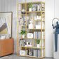 Contemporary 70.87" H Metal Shelf Open Bookcase for Living Room Clearhalo 'Bookcases' 'furn' 'furn_bookcases' 'Furniture' 'Office Furniture' 5759896