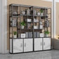 Contemporary 70.87" H Metal Shelf Open Bookcase for Living Room Clearhalo 'Bookcases' 'furn' 'furn_bookcases' 'Furniture' 'Office Furniture' 5759897
