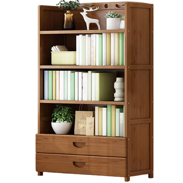 9.9" W Modern Bookcase Matte Finish Closed Back Bookshelf for Study Room 35.4"L x 9.8"W x 55.1"H Wood Clearhalo 'Bookcases' 'furn' 'furn_bookcases' 'Furniture' 'Office Furniture' 5759917