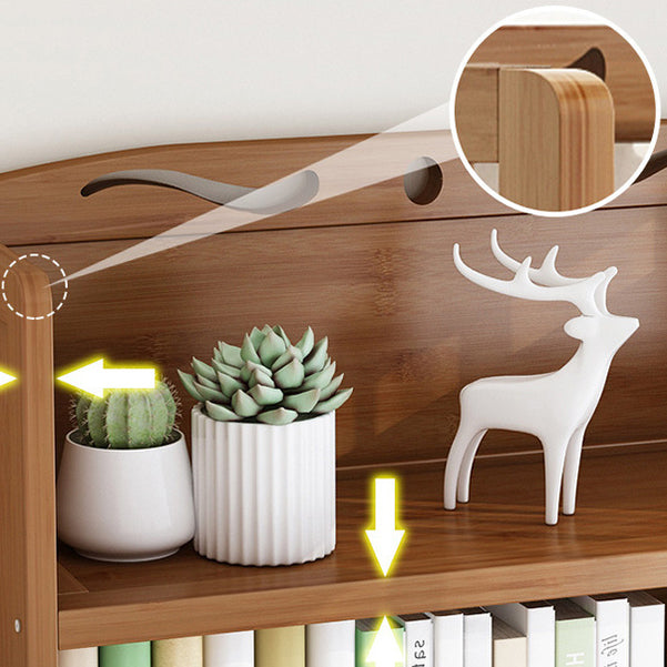 9.9" W Modern Bookcase Matte Finish Closed Back Bookshelf for Study Room Clearhalo 'Bookcases' 'furn' 'furn_bookcases' 'Furniture' 'Office Furniture' 5759920