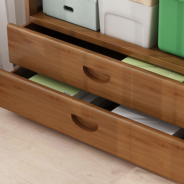 9.9" W Modern Bookcase Matte Finish Closed Back Bookshelf for Study Room Clearhalo 'Bookcases' 'furn' 'furn_bookcases' 'Furniture' 'Office Furniture' 5759921