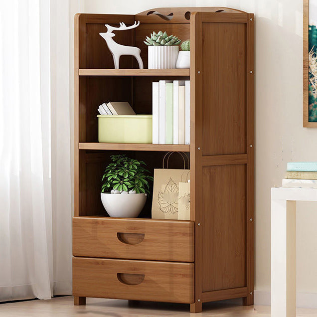 9.9" W Modern Bookcase Matte Finish Closed Back Bookshelf for Study Room 19.7"L x 9.8"W x 43.3"H Wood Clearhalo 'Bookcases' 'furn' 'furn_bookcases' 'Furniture' 'Office Furniture' 5759929