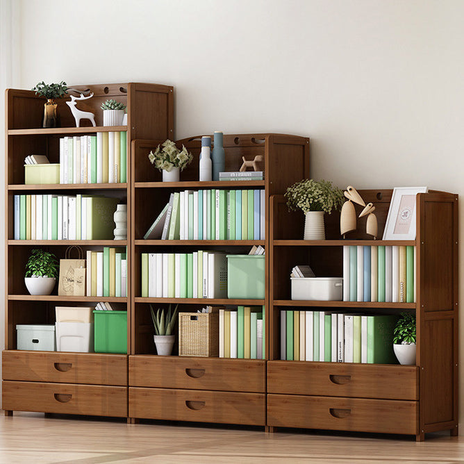 9.9" W Modern Bookcase Matte Finish Closed Back Bookshelf for Study Room Clearhalo 'Bookcases' 'furn' 'furn_bookcases' 'Furniture' 'Office Furniture' 5759935