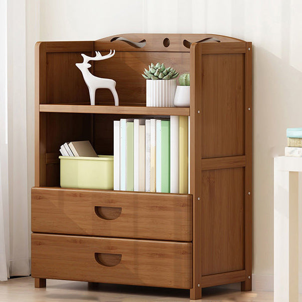 9.9" W Modern Bookcase Matte Finish Closed Back Bookshelf for Study Room 27.6"L x 9.8"W x 31.5"H Wood Clearhalo 'Bookcases' 'furn' 'furn_bookcases' 'Furniture' 'Office Furniture' 5759945