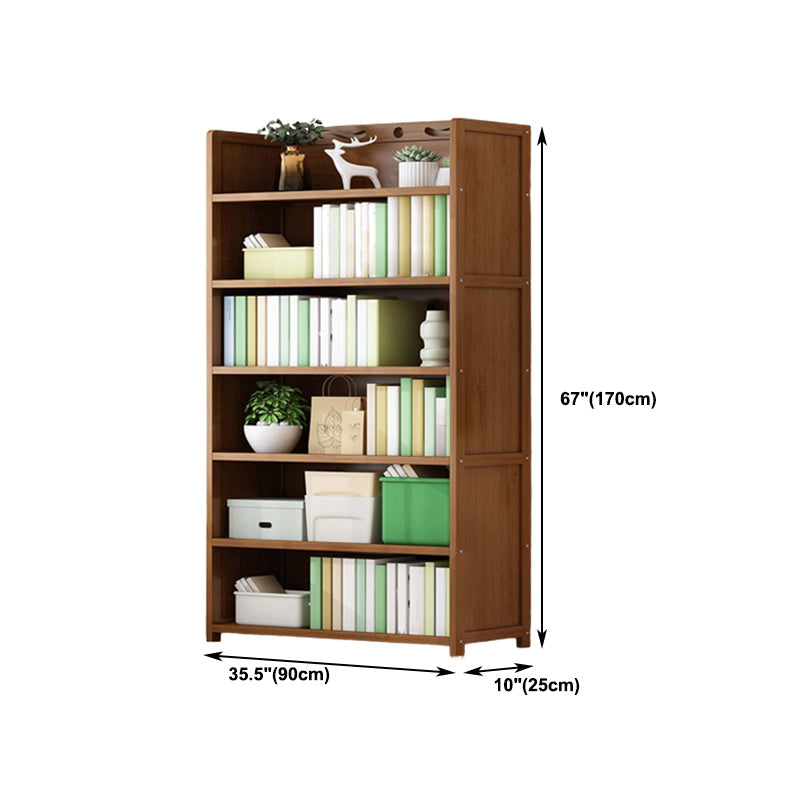 9.9" W Modern Bookcase Matte Finish Closed Back Bookshelf for Study Room Clearhalo 'Bookcases' 'furn' 'furn_bookcases' 'Furniture' 'Office Furniture' 5759947