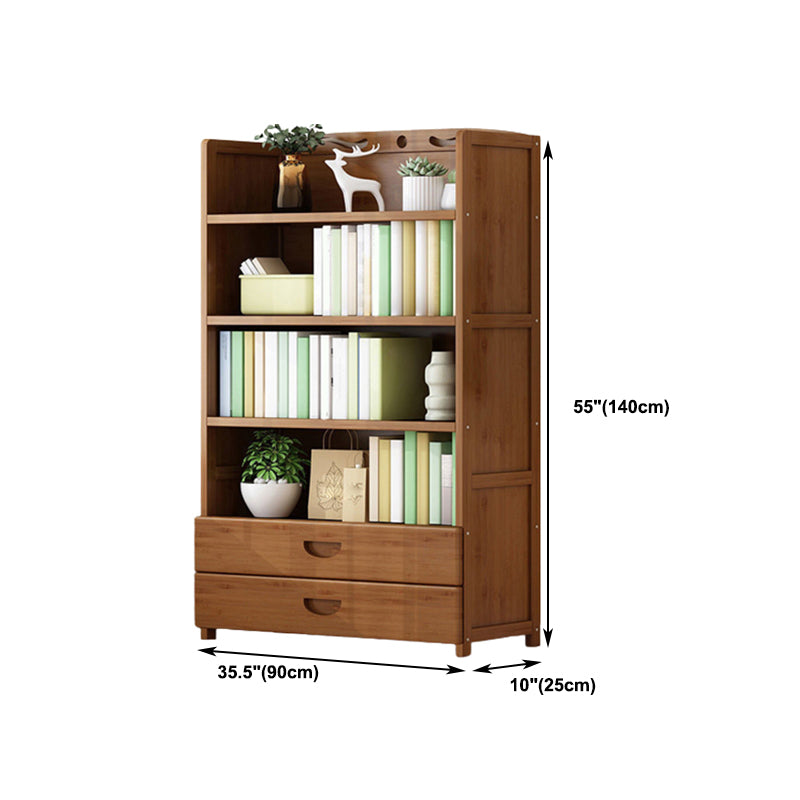 9.9" W Modern Bookcase Matte Finish Closed Back Bookshelf for Study Room Clearhalo 'Bookcases' 'furn' 'furn_bookcases' 'Furniture' 'Office Furniture' 5759968