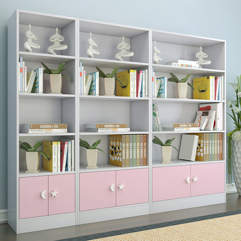 Contemporary Standard Bookshelf Wooden Closed Back Bookcase with Rectangular Shelves Clearhalo 'Bookcases' 'furn' 'furn_bookcases' 'Furniture' 'Office Furniture' 5760122
