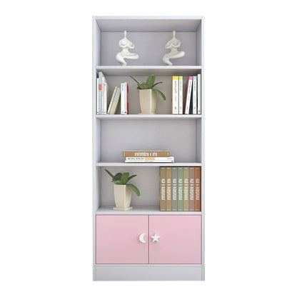 Contemporary Standard Bookshelf Wooden Closed Back Bookcase with Rectangular Shelves Clearhalo 'Bookcases' 'furn' 'furn_bookcases' 'Furniture' 'Office Furniture' 5760126