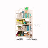 Wooden Shelf Bookcase Contemporary Book Shelf for Studying Room