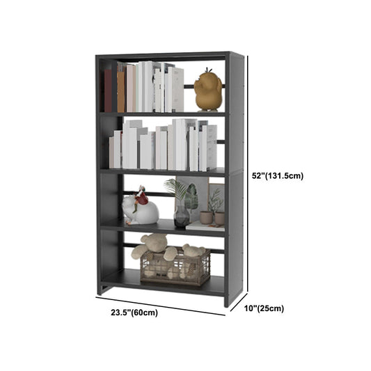 10" Wide Standard Bookcase and Steel Open Book Shelf with Rectangular Shelves