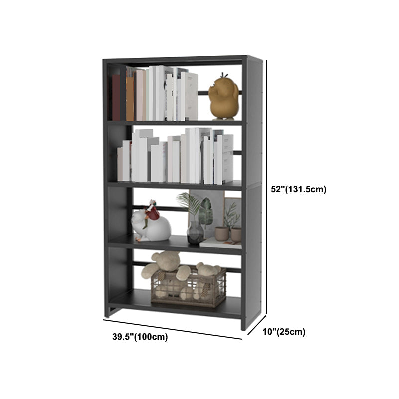 Scaffali di libri aperti da 10 "a livello standard e acciaio con ripiani rettangolari