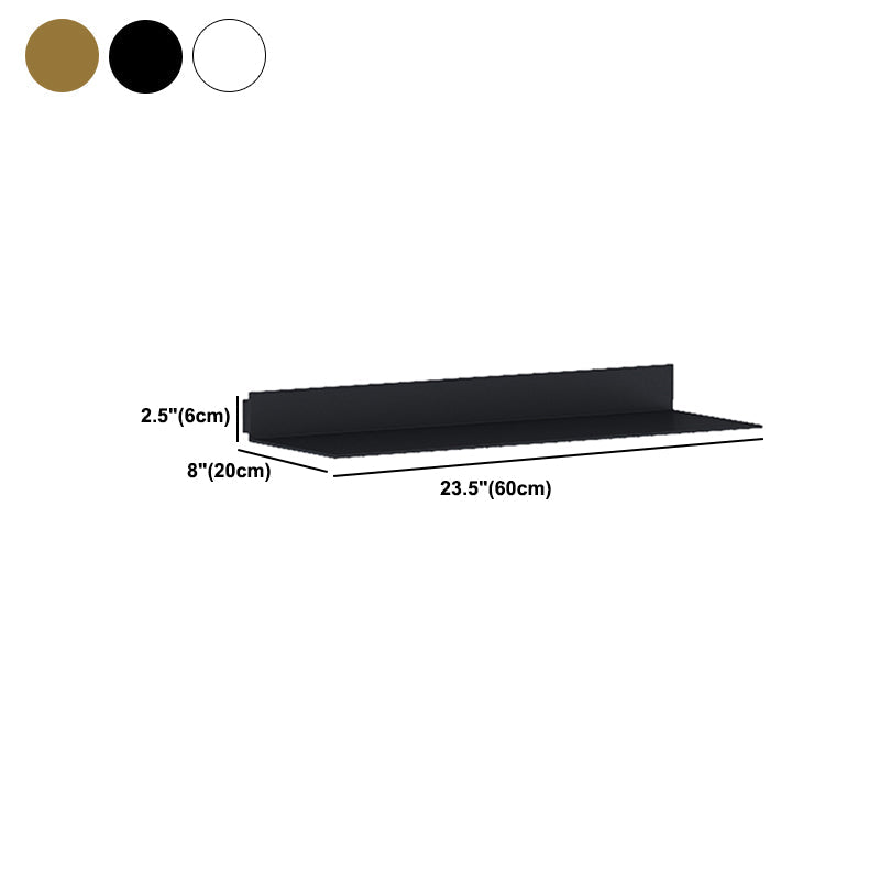 モダンな金属製の本棚1層の壁に囲まれた本棚が磨かれています。