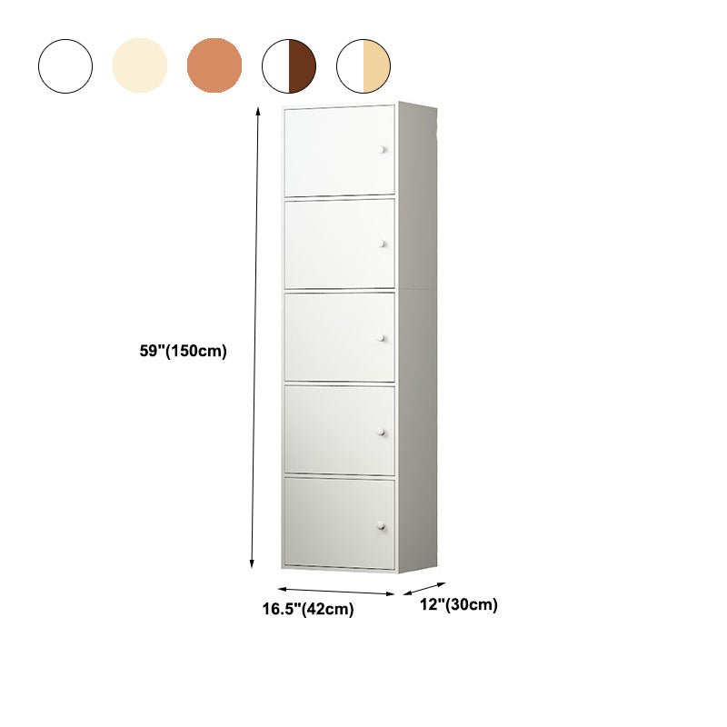 12 "W moderne houten boekenkast gesloten opslag boekenplank met deuren