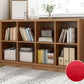 11.8 "H Bibliothèque en bois solide de style contemporain Cube pour la maison