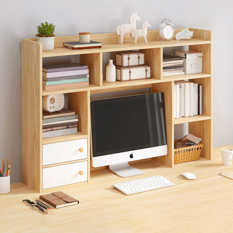 Libreria aperta di libreria aperta da 9,5 "W Modern Wooden con cassetti e scaffali