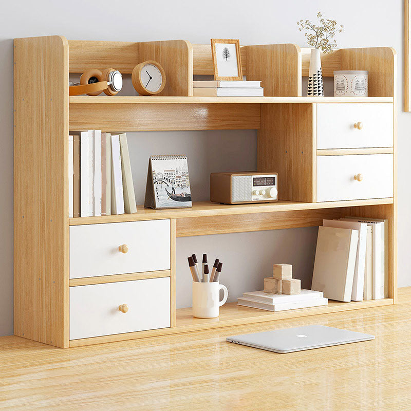 Libreria aperta di libreria aperta da 9,5 "W Modern Wooden con cassetti e scaffali