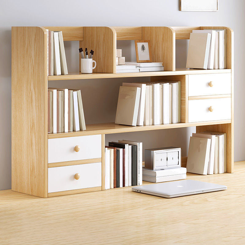 Libreria aperta di libreria aperta da 9,5 "W Modern Wooden con cassetti e scaffali