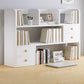 Libreria aperta di libreria aperta da 9,5 "W Modern Wooden con cassetti e scaffali
